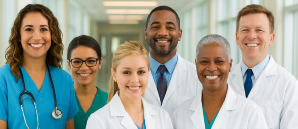 group of healthcare workers