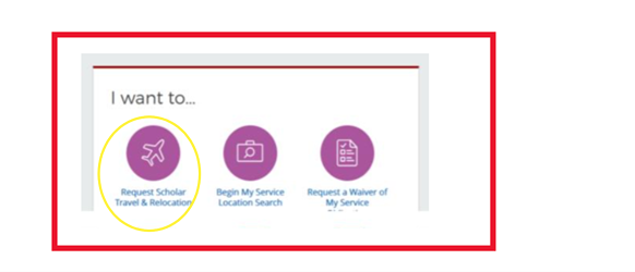 I want to request scholar travel & relocation 