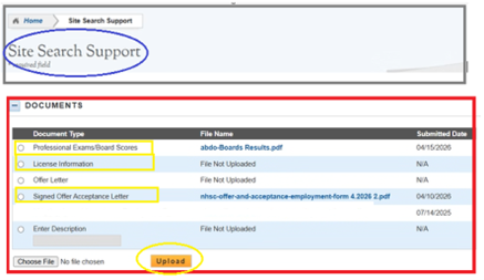 Site Search Support within My BHW.